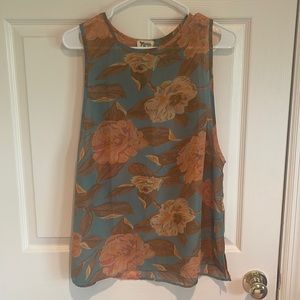 Show Me Your Mumu sheer floral tank
